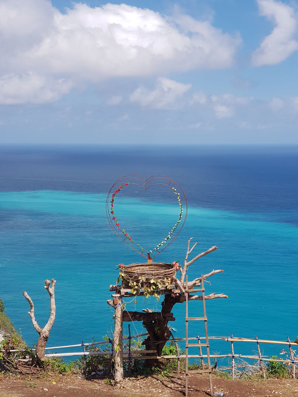 Ocean view from Lahangan Sweet viewpoint near Amed, Bali