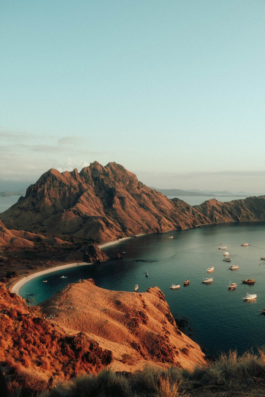 Aerial view of Padar Island in Komodo National Park for must see islands in Indonesia