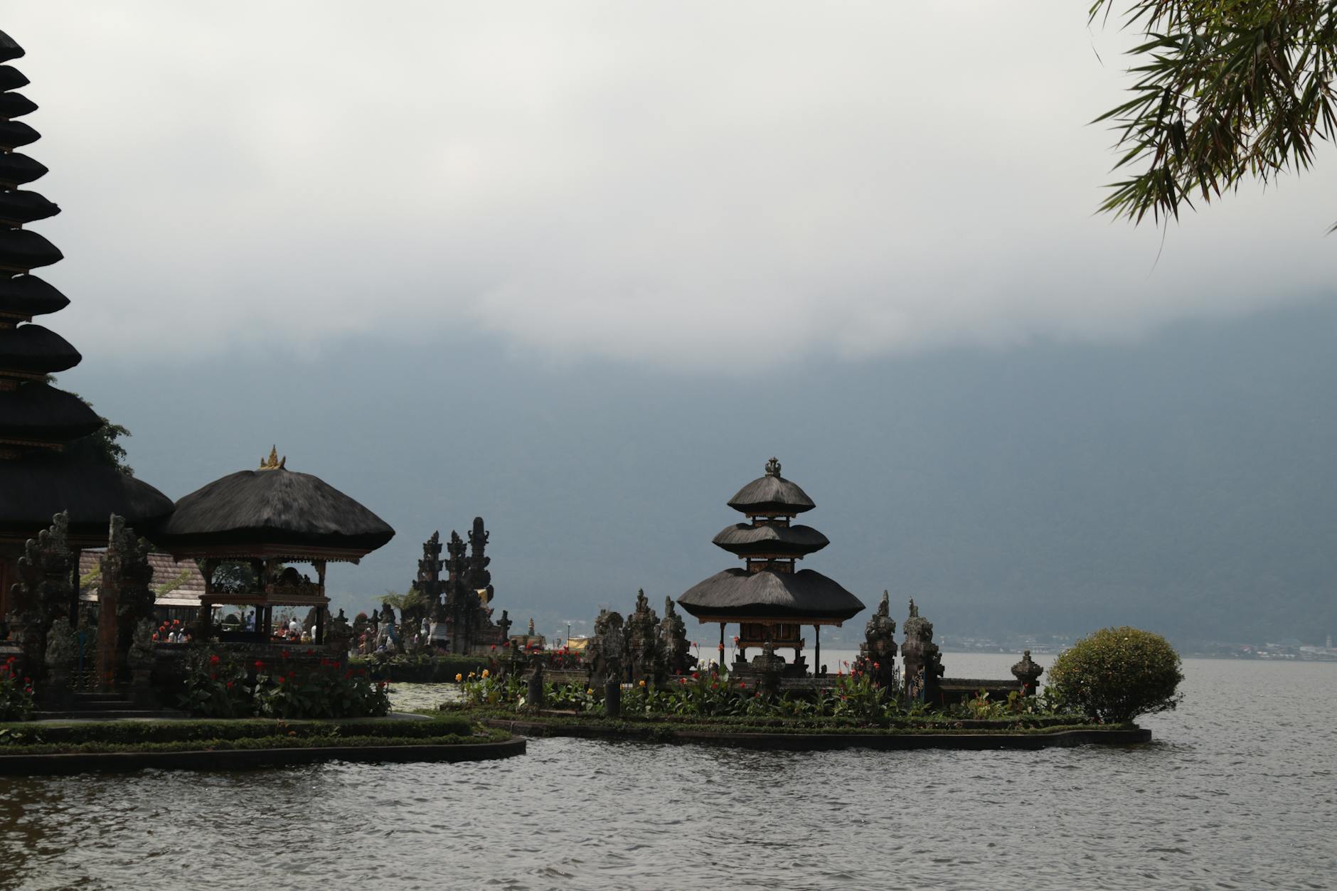 Ulun Danu Beratan Temple on the lake in Bedugul, Bali