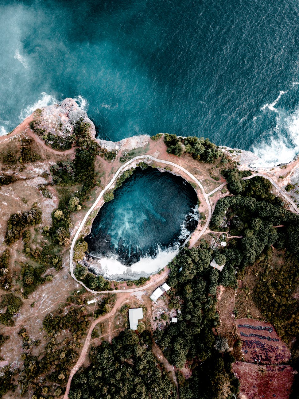 Natural rock pool at Angel’s Billabong on Nusa Penida island