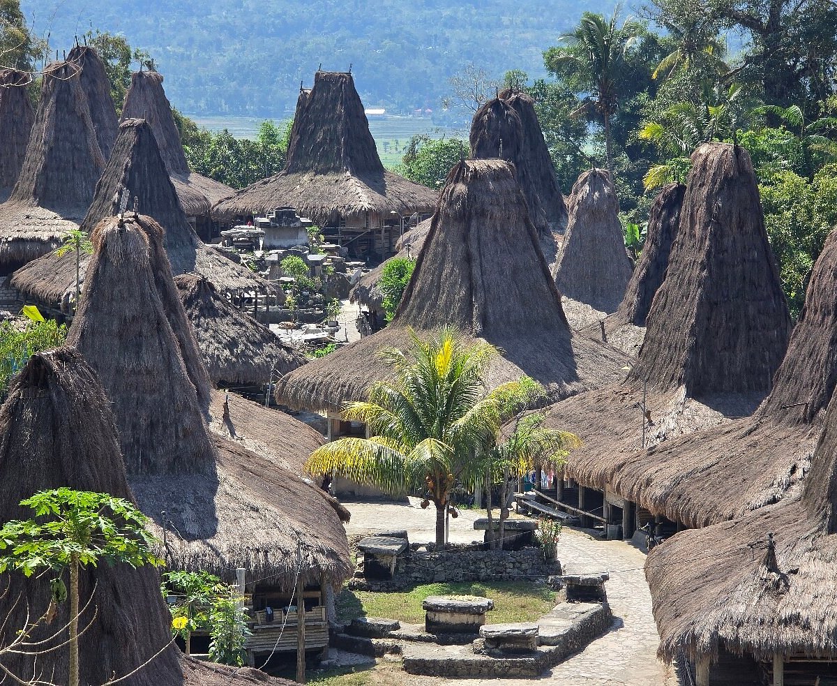 Traditional Sumbanese houses in Prai Ijing Village near Waikabubak