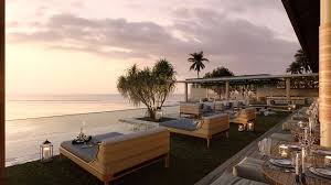 Sunset lounge area at Cap Karoso Beach Club in West Sumba