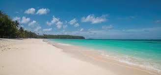 Remote white sand beach with turquoise water on the north coast of Sumba