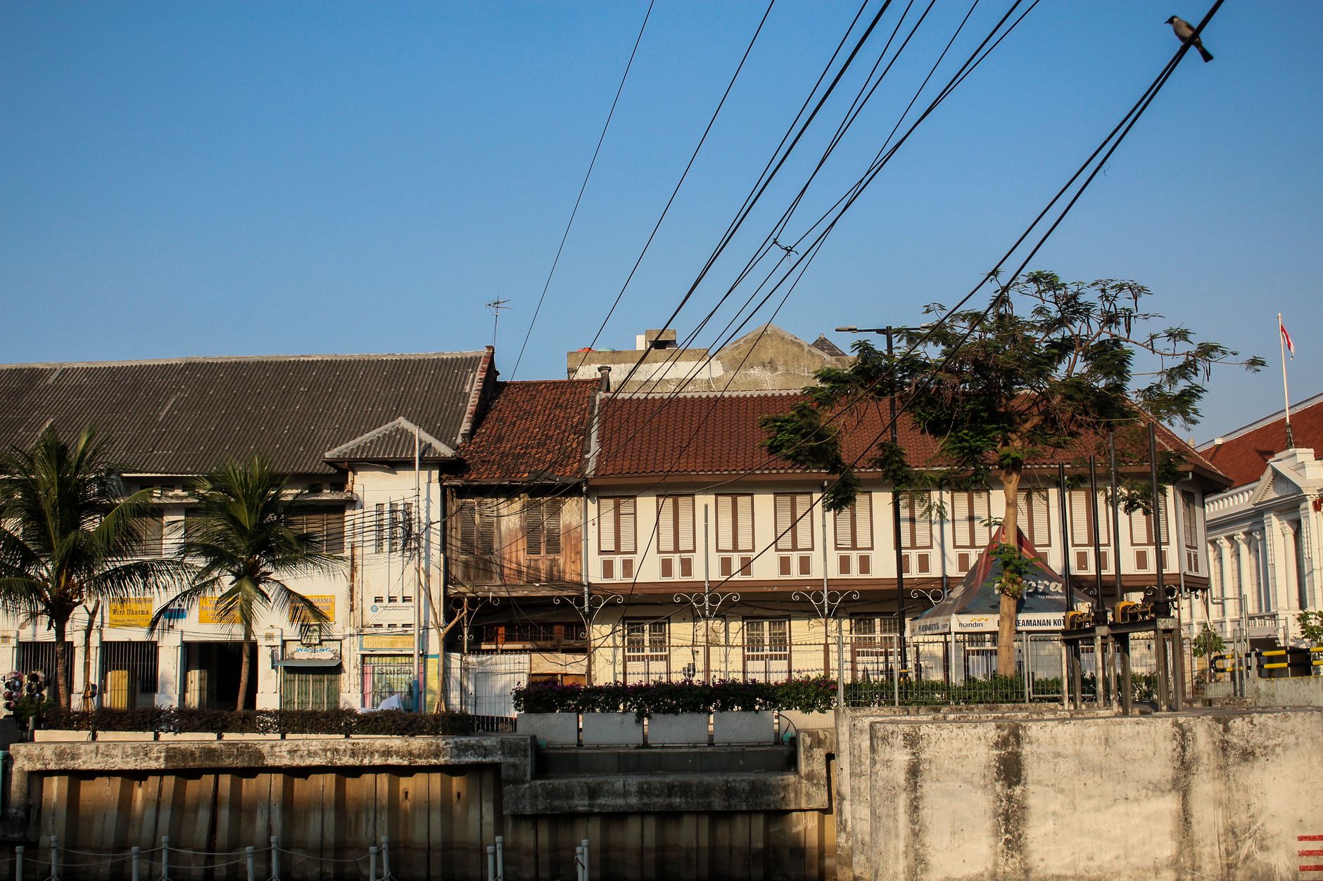 Kota Lama old colonial building and street scene in Semarang, Central Java