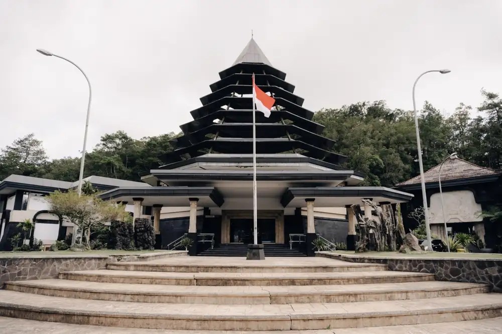 Batur Geopark Museum building in Kintamani, Bali