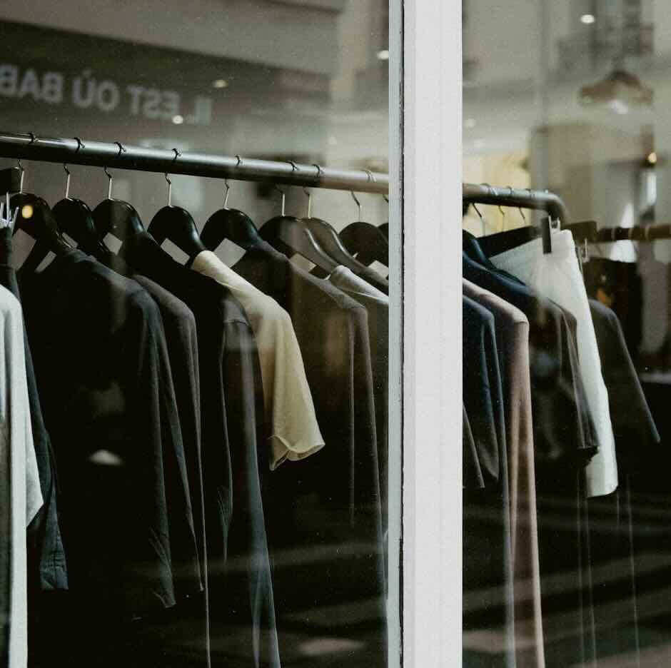 Boutique clothing store display in Seminyak, Bali