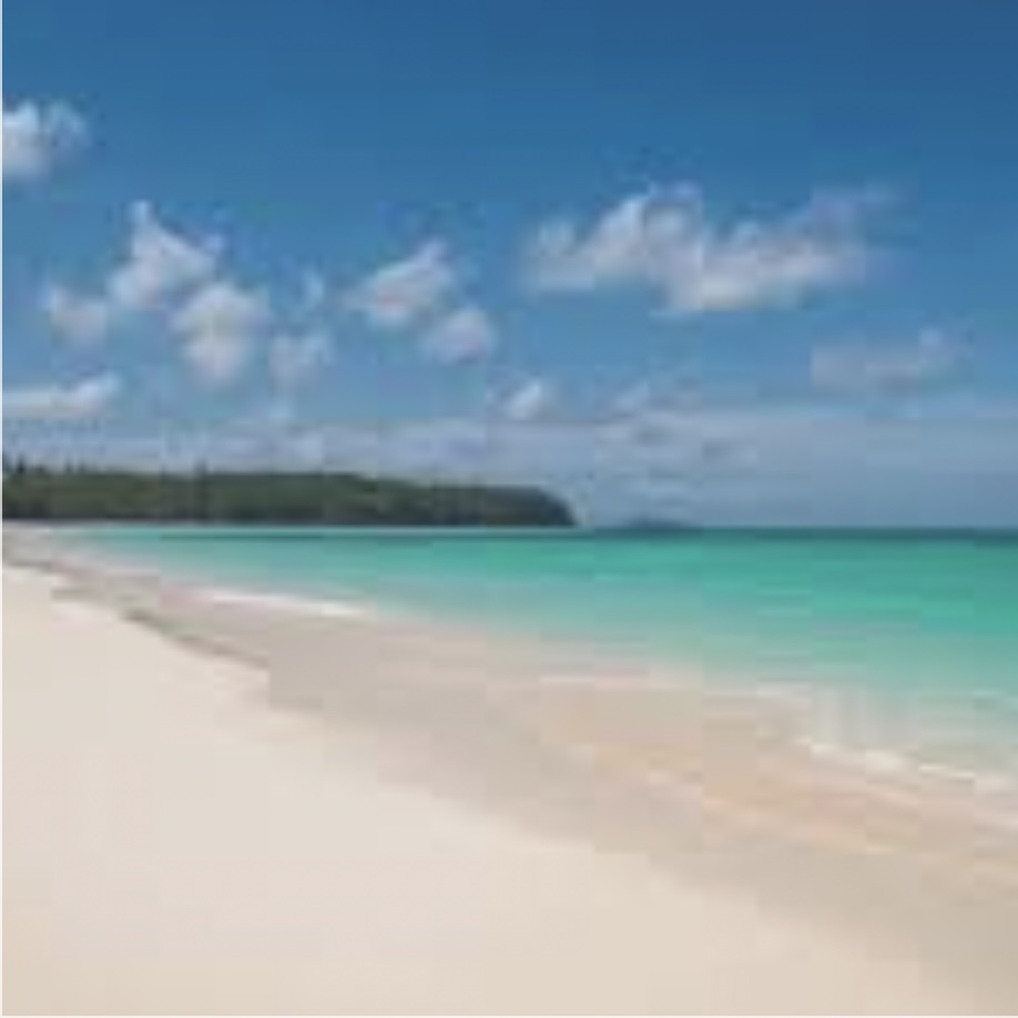 Remote beach in North Sumba with turquoise water, white sand, and a quiet untouched coastline.