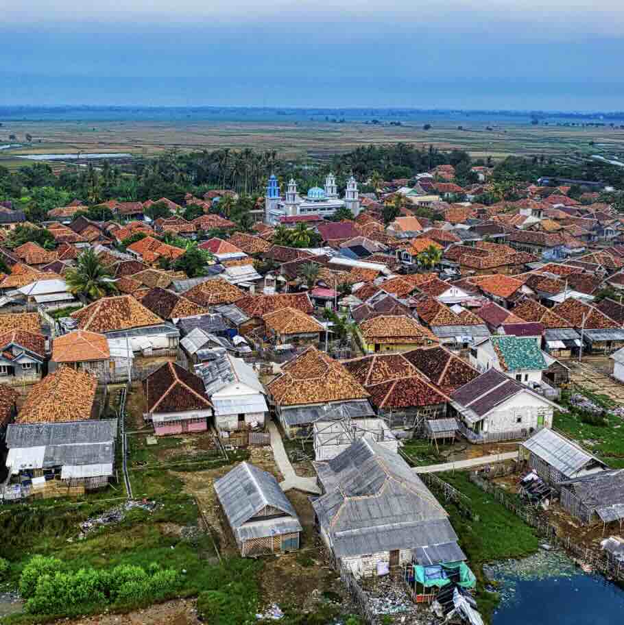 Aerial view of Waingapu city in East Sumba, the main base for exploring the eastern and northern island.