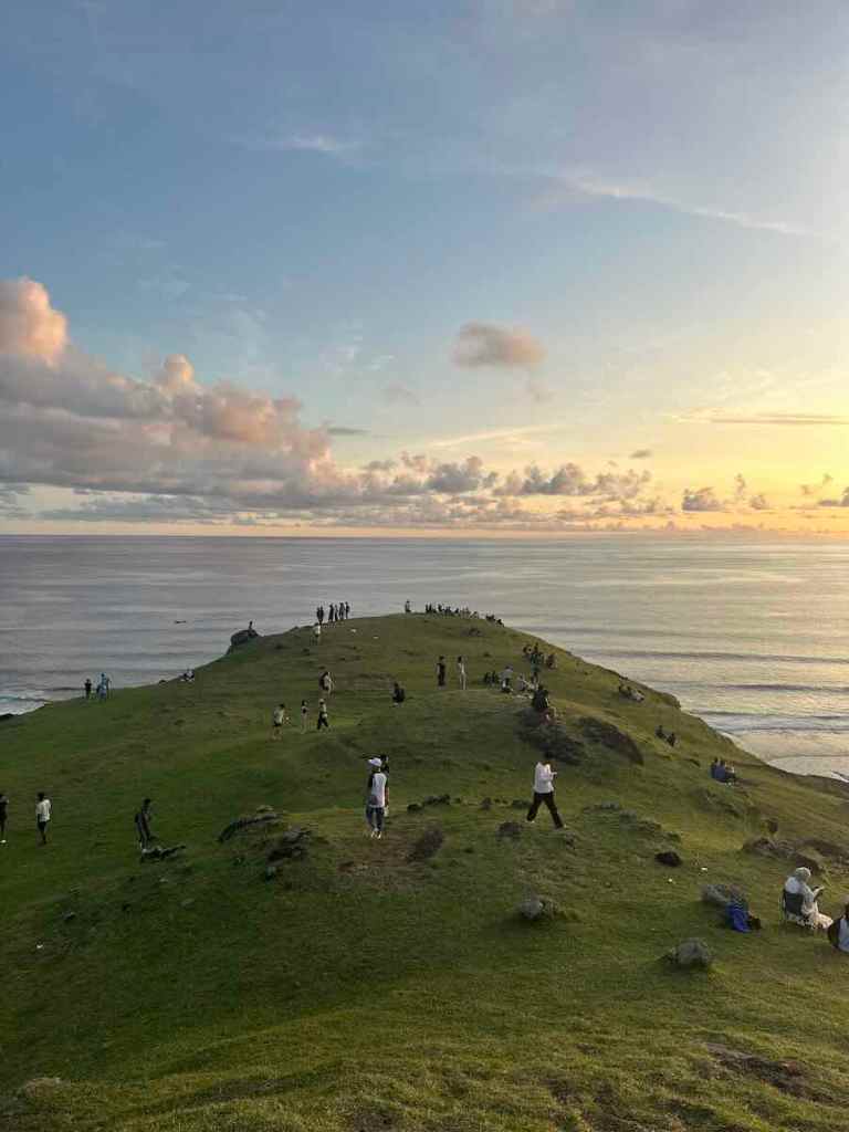 bukit merese viewpoint at golden hour in lombok indonesia