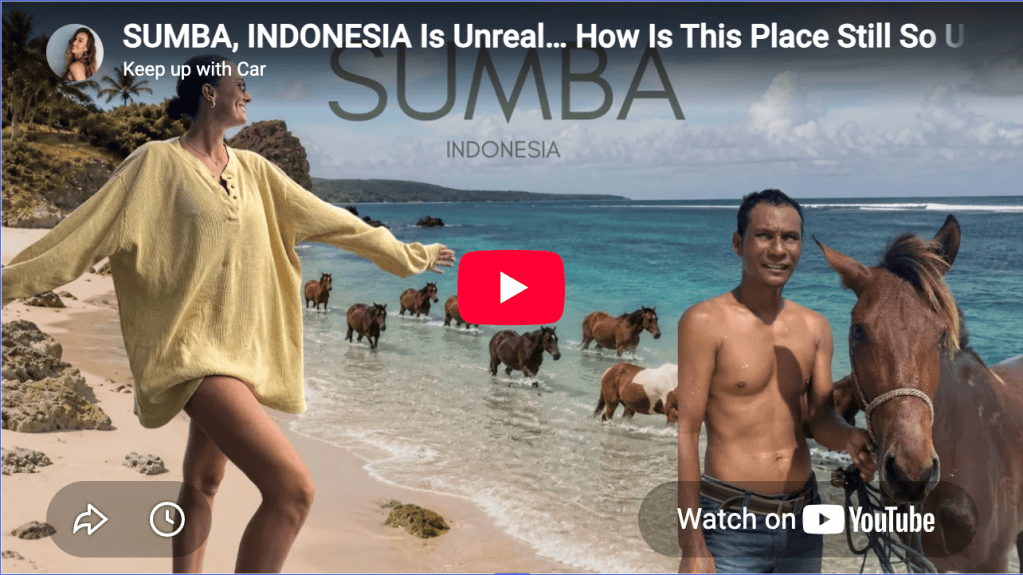 Sumba Indonesia travel vlog exploring wild beaches, traditional villages and remote island landscapes