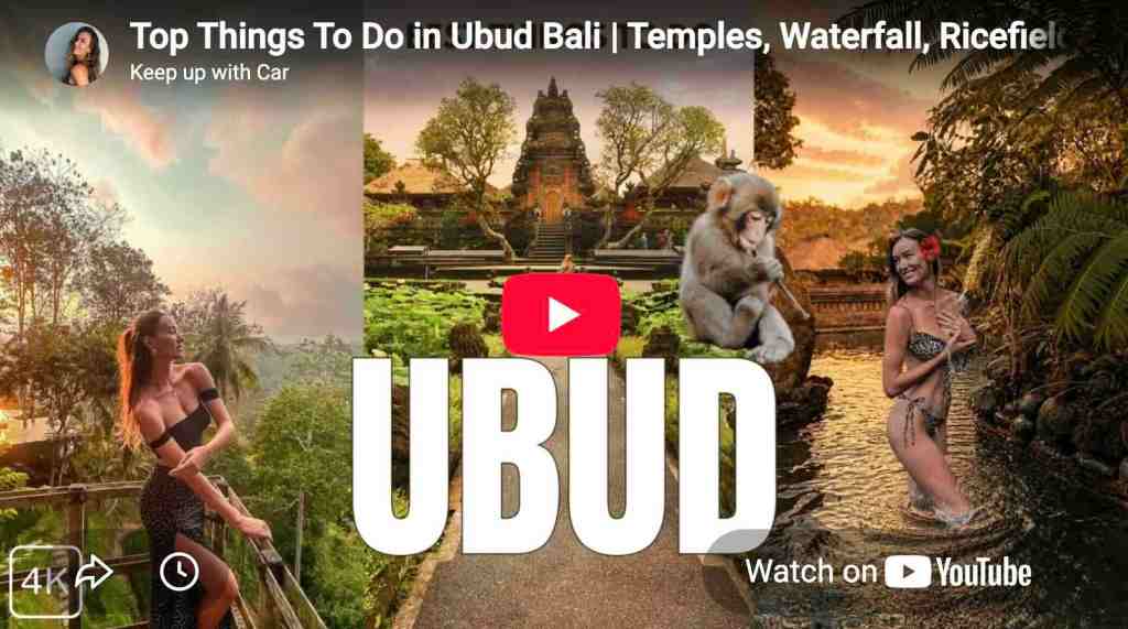 Ubud Bali travel vlog exploring temples, waterfalls, rice fields and top things to do