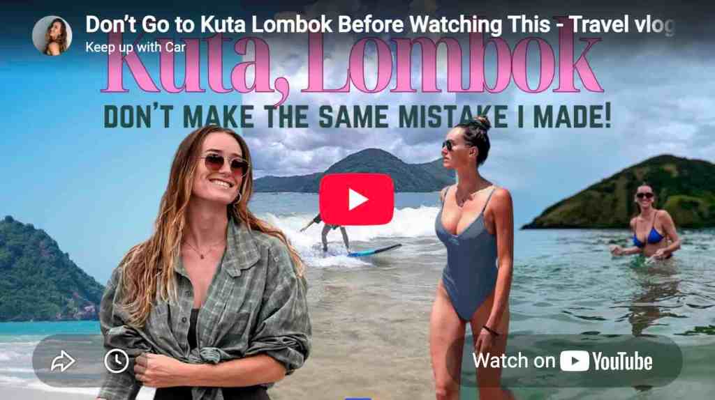 Kuta Lombok travel vlog exploring beaches, surfing and things to do in South Lombok