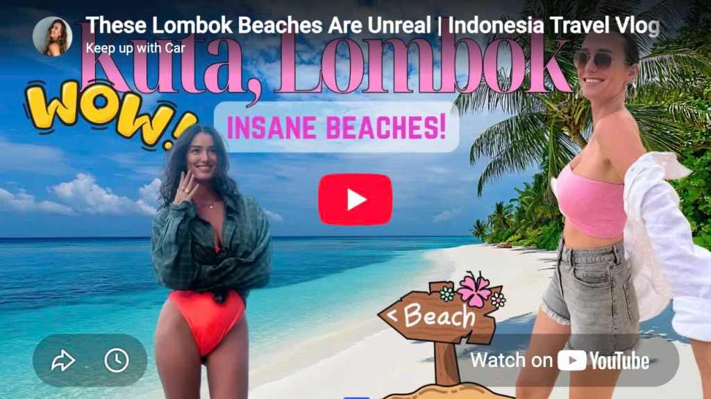 Lombok Indonesia travel vlog exploring beautiful beaches, coastal scenery and island life